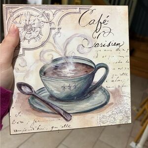 Vintage Café Parisien Coffee Art Print